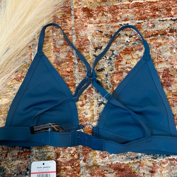 Free People Oh Scuba Bralette Midnight Cowboy XS - Picture 5 of 8